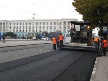 Ремонт дорог стартовал в Симферополе
