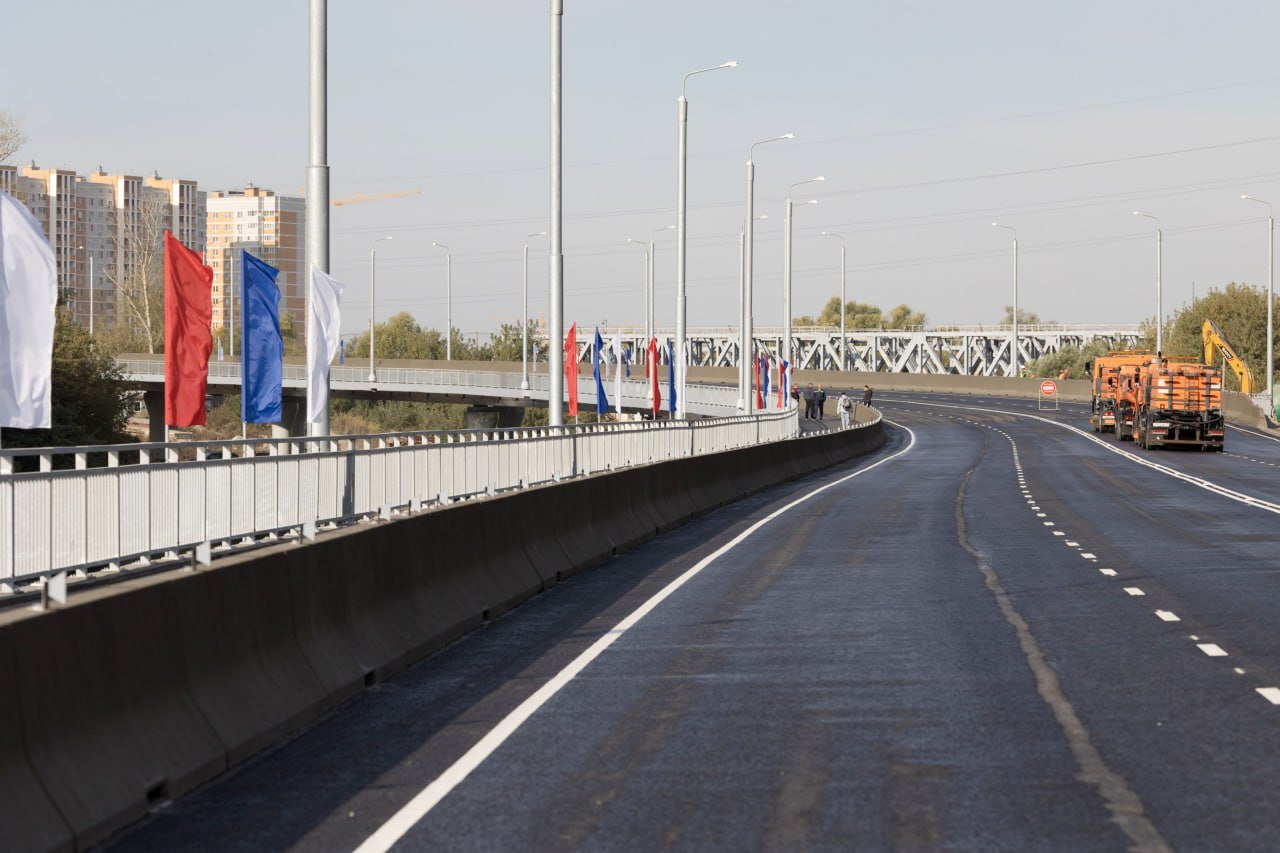 В Туле открыли движение по мосту через реку Упу
